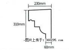 产品分解图型 - 檐口线，型号：SX311-YK-3，规格：230x310mm(3) - 朔州三象EPS建材 shuozhou.sx311.cc