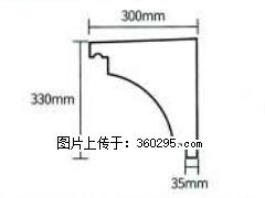 产品分解图型 - 檐口线，型号：SX311-YK-2，规格：300x330mm(2) - 朔州三象EPS建材 shuozhou.sx311.cc